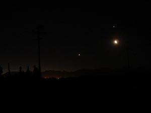 La Luna, Venus y Jpiter (26/02)