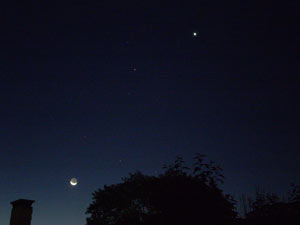 La Luna y Venus (30/10/2008)