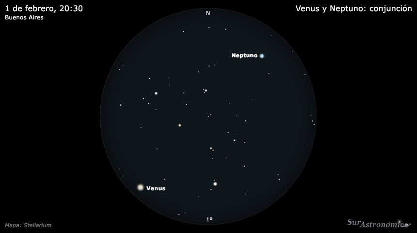 Venus y Neptuno: conjunción