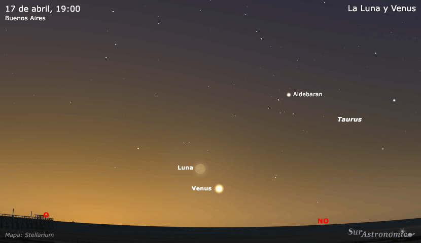 La Luna y Venus