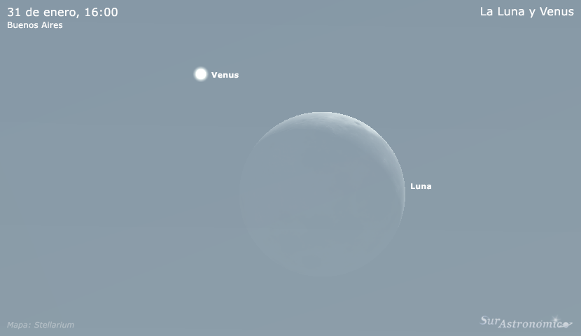 La Luna y Venus