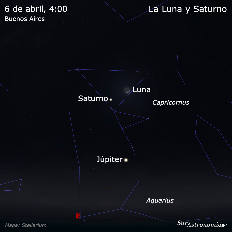 La Luna y Saturno