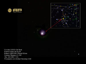 C2001 Q4 NEAT :: Sur Astronómico