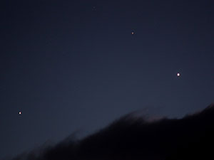 Aldebaran, Venus y Jpiter